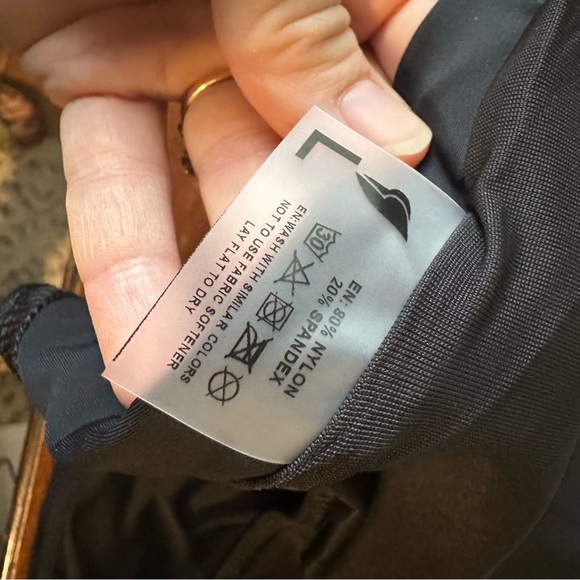 BONA FIDE {NWT} Pool Body One Piece Swimsuit | Large (8-10) Black - Picture 7 of 9